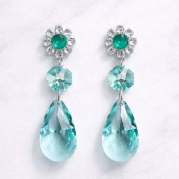 Jewel Drop Green ピアス&イヤリング