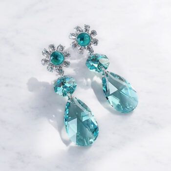 Jewel Drop Green ピアス&イヤリング