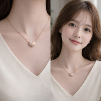 【金属アレルギー対応/ステンレス】Angel Heart ネックレス