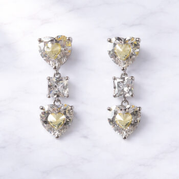 Dream 2Heart ピアス/Yellow【ニッケルフリー】