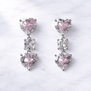 Dream 2Heart ピアス/Pink【ニッケルフリー】