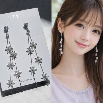 Sparkling 2Flower ピアス&イヤリング