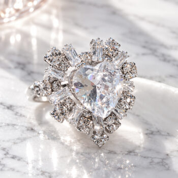 Brilliant Princess Heart リング | Free Size
