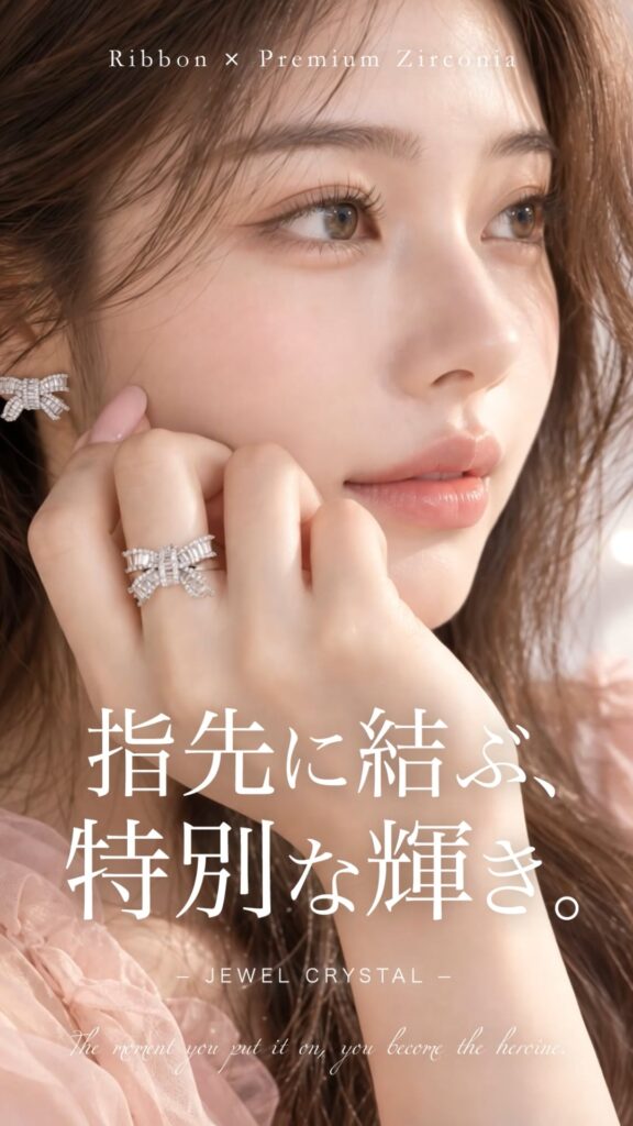 Solenne Jewel Ribbon リング | Free Size