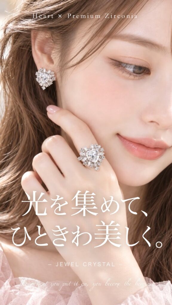 Brilliant Princess Heart リング | Free Size