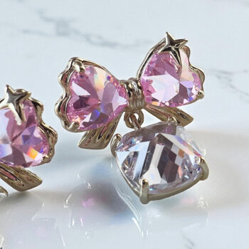 Angel Glass Ribbon ピアス【ニッケルフリー】