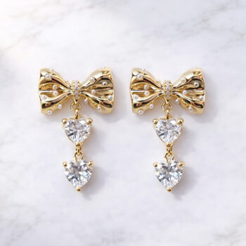 Veil Ribbon ピアス【ニッケルフリー】