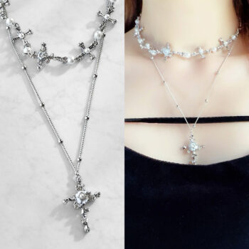 White Rose Choker ネックレス