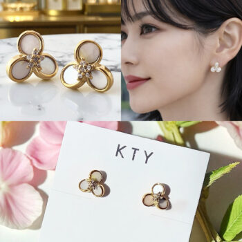 【金属アレルギー対応/ステンレス】Antique Flower ピアス