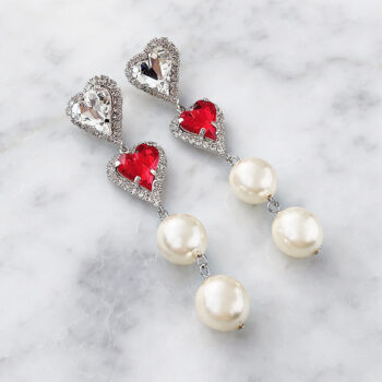 Jewelry Girl Heart Pearl ピアス&イヤリング