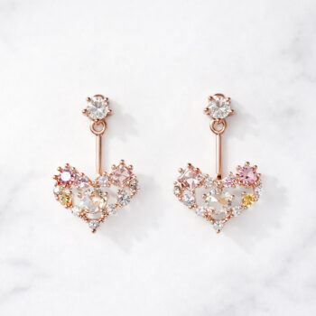 Pastel Heart Pendant ピアス