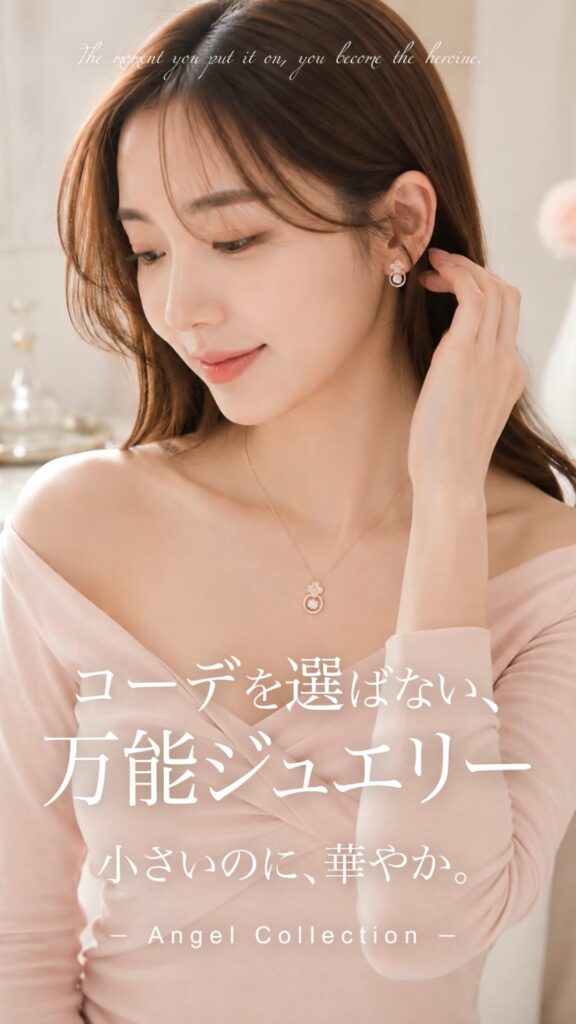 Mini Round Clover ピアス&イヤリング/Pink Gold