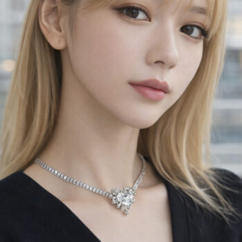 Brilliant Princess Heart チョーカーネックレス