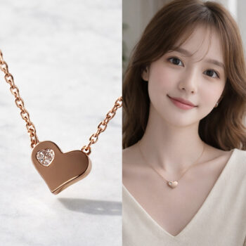 【金属アレルギー対応/ステンレス】Angel Heart ネックレス