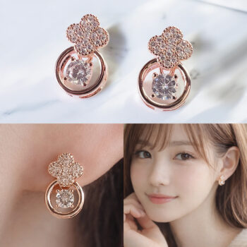 Mini Round Clover ピアス/イヤリング【ニッケルフリー】