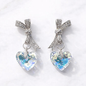 Jewelry Ribbon AB Heart ピアス&イヤリング