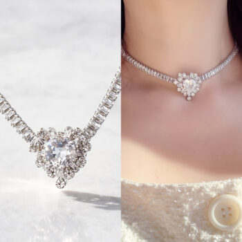 Brilliant Princess Heart チョーカーネックレス