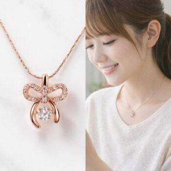 【金属アレルギー対応/ステンレス】Ribbon Cubic ネックレス