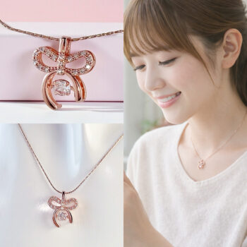 【金属アレルギー対応/ステンレス】Ribbon Cubic ネックレス