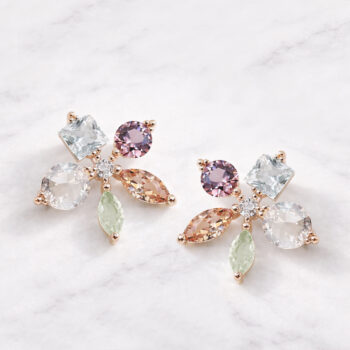 Lovely Pastel Flower ピアス&イヤリング/pink gold