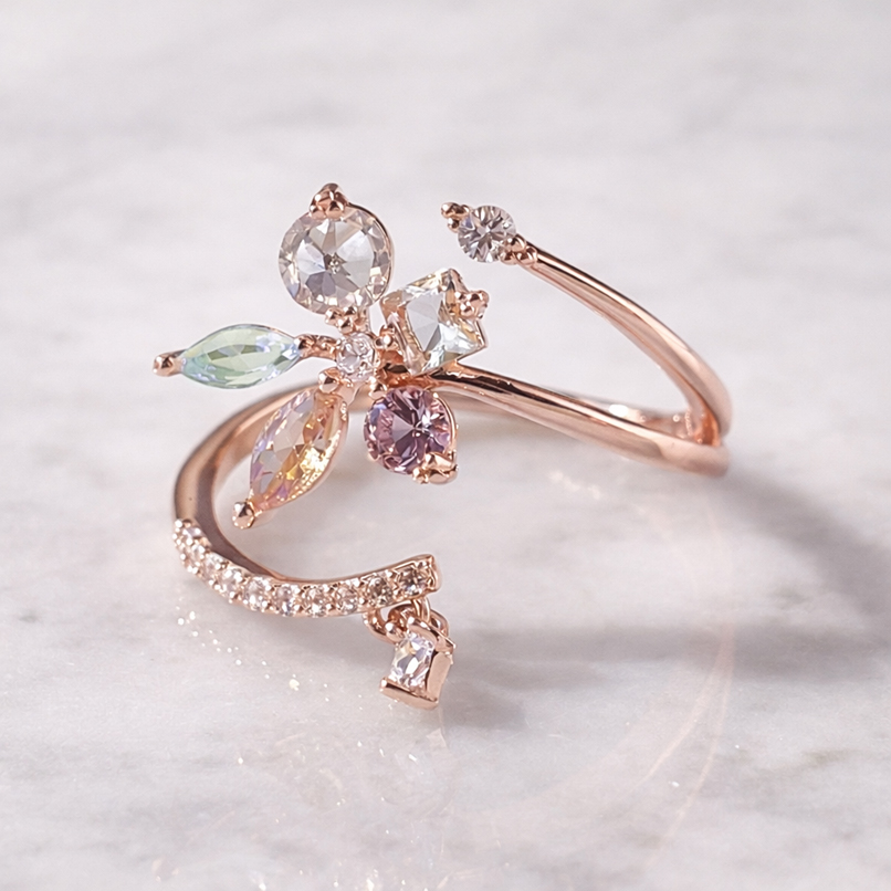 Lovely Pastel Flower リング/pink gold［free size］