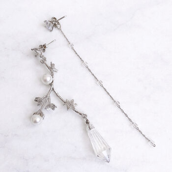 Pearl Flower Asymmetry ピアス&イヤリング/Silver