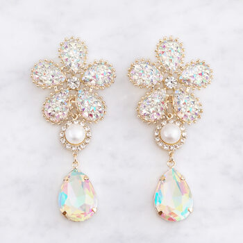 Dress Aurora Stone Flower ピアス/Aurora