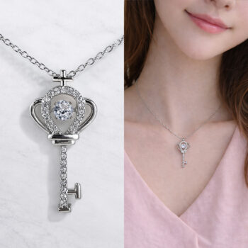 【金属アレルギー対応/ステンレス】Lumière Crown Key ネックレス