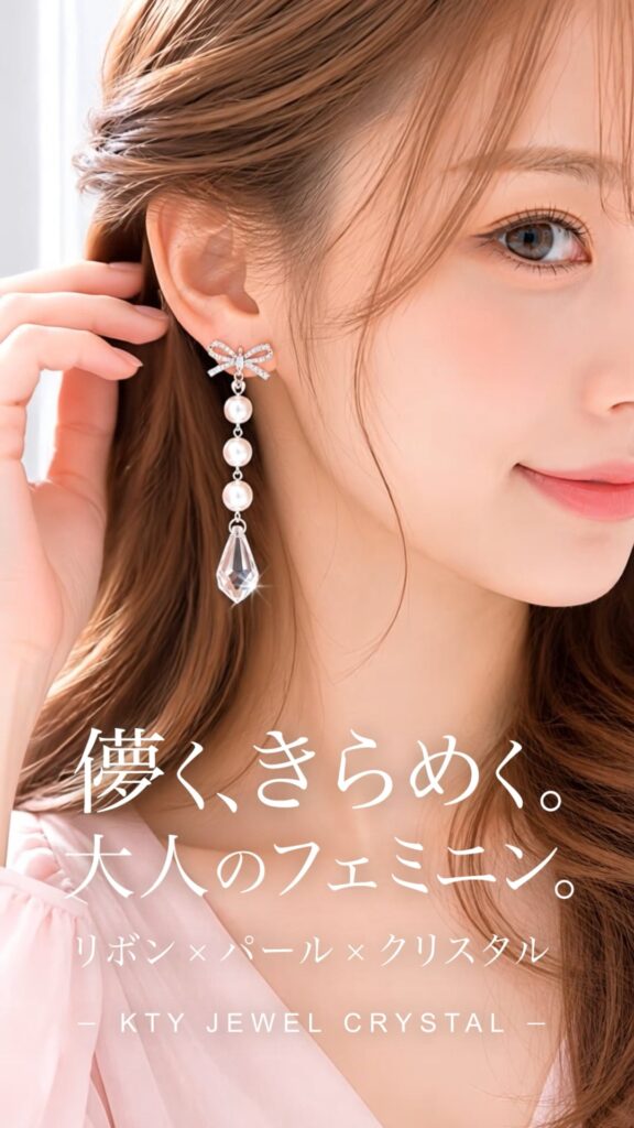 Jewelry Étoile Pearl Ribbon ピアス&イヤリング