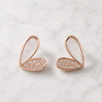 Lueur Shell Heart ピアス&イヤリング/Pink Gold