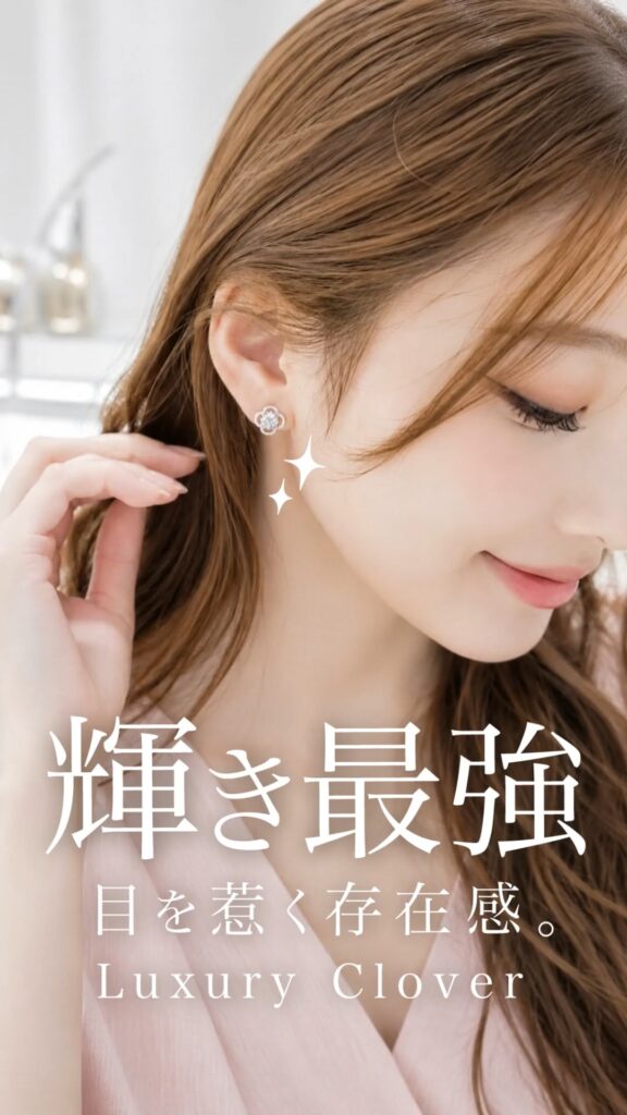 Selene Luxury Clover ピアス&イヤリング