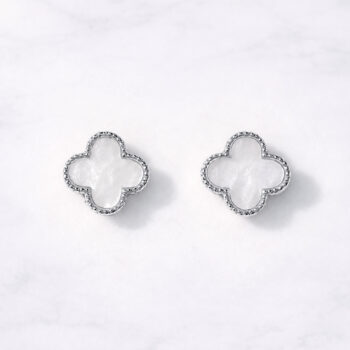 Shell Clover ピアス&イヤリング/Silver【ニッケルフリー】
