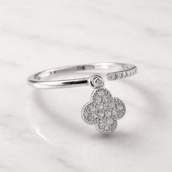 Mini Clover リング/Silver［free size］