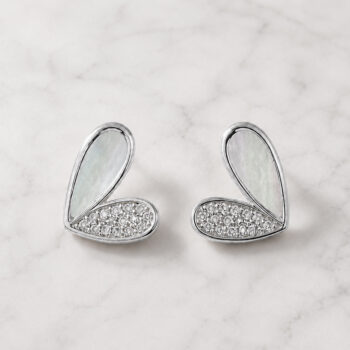Lueur Shell Heart ピアス&イヤリング/Silver