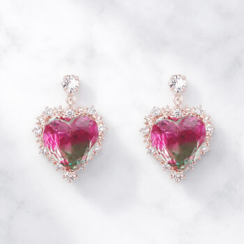 Prism Heart Zirconia ピアス&イヤリング | Sunset