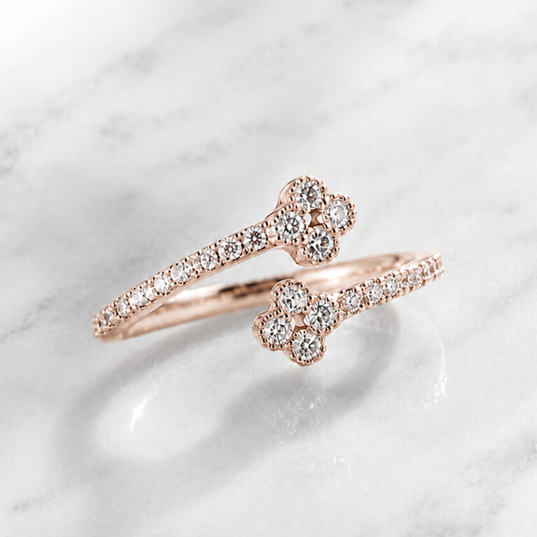 Brilliant Clover リング | Pink Gold