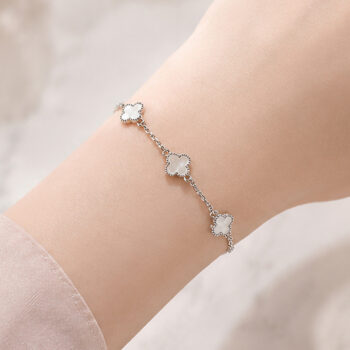 Sweet Shell 3Clover ブレスレット | Silver