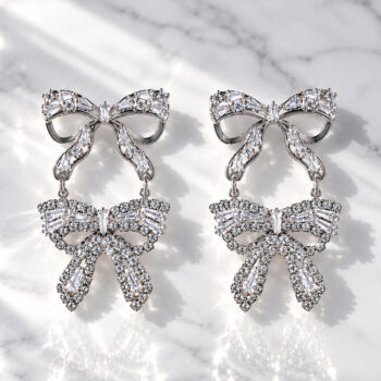 Ruban Élégance Ribbon ピアス | Silver